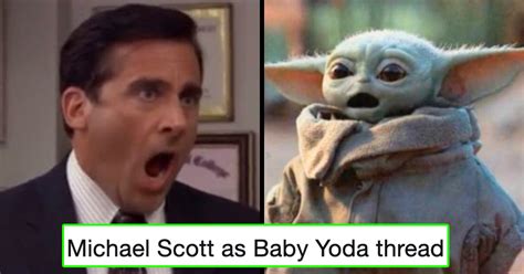 Turns Out Michael Scott And Baby Yoda Have A Whole Lot In Common