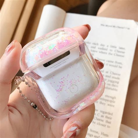 Custom Glitter Liquid Airpod Caseairpods Case Cute With Etsy