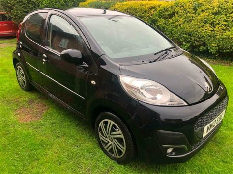 2012 Black Peugeot 107 10 12v Active 5 Dr Hatch Cheap To Run And Insure In Gatley
