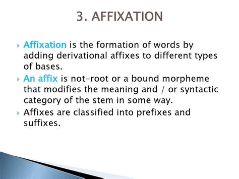 Types Of Forming Words Affixation презентация онлайн