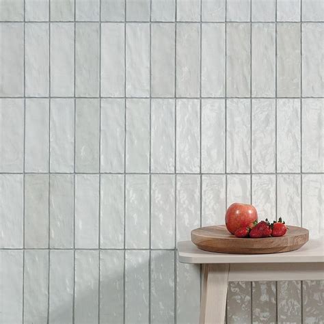 Portmore White 3x8 Glazed Ceramic Wall Tile Ceramic Wall Tiles