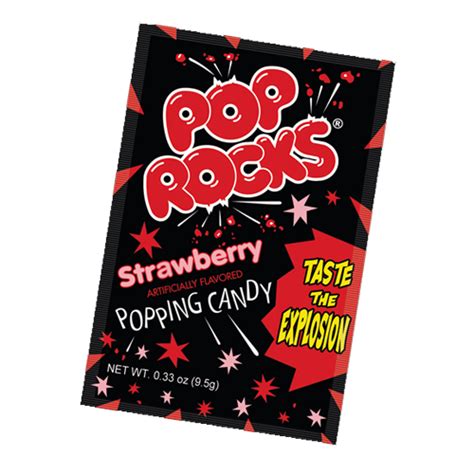 Pop Rocks Flavors Cherry Grape Cotton Candy Crackling Gum Green