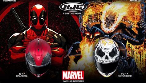 Hjc Deadpool Y Ghost Rider Dos Nuevas Decoraciones Que Se Te Van A