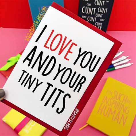 Boobs Dicks And Fanny Banter Banter Cards Rude Cards Funny Cards