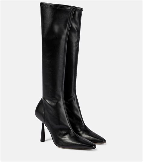 Gia Borghini Giarhw Rosie 8 Knee High Boots In Black Modesens