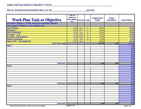 Project Budget Worksheet Template Sampletemplatess Sampletemplatess