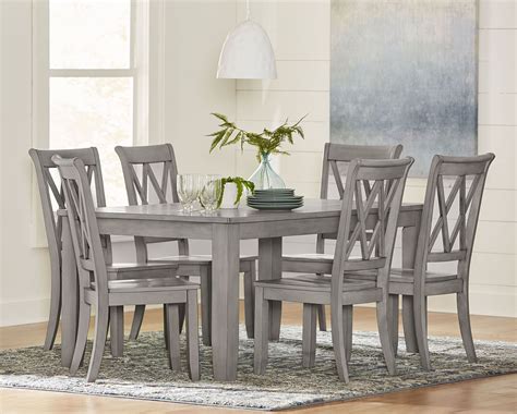 Find a dining room table that meets your culinary needs. Baldwin Vintage Grey Rectangular Dining Room Set from Standard Furniture | Coleman Furniture