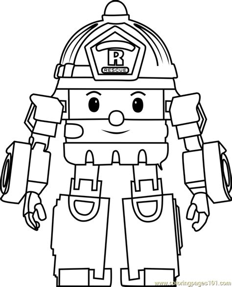 The nicest, nicest, prettiest, biggest, funniest, and most beautiful robocar poli have you found on mycoloringpages.net! Roy Coloring Page - Free Robocar Poli Coloring Pages ...