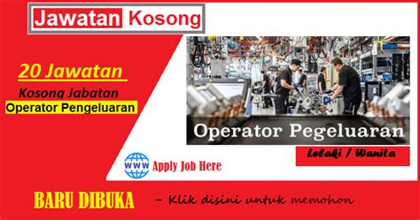 * gaji pokok rm1,200 * elaun kehadiran rm100 * wajib ot 3 jam setiap hari * kerja 12 jam (8 jam kerja + 1 jam break + 3 jam overtime) * kerja 6 hari * manfaat epf, perkeso & eis * waktu kerja 8am. 20 Jawatan Kosong Pengeluaran Diperlukan Segera | Malaysia ...