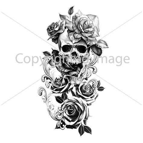 Skulls And Roses Tattoos
