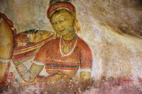 Apsara With Flowers Sigiriya Cave Fresco Photograph By Jenny Rainbow