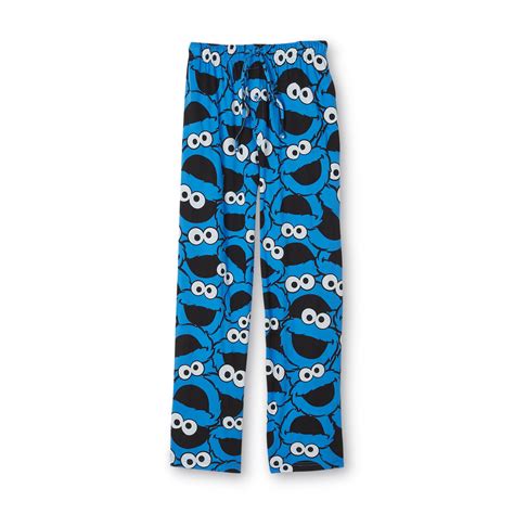 Sesame Street Mens Drawstring Pajama Pants Cookie Monster