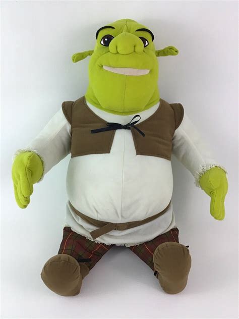 Jumbo Shrek 2 Plush Ogre X Large Stuffed Toy 25 Dreamworks Hasbro 2004