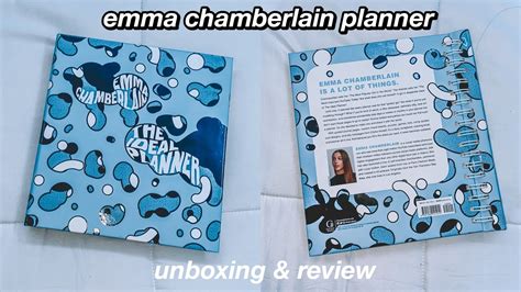 The Ideal Planner By Emma Chamberlain Review And Unboxing Kristina