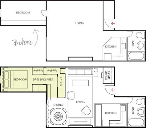 500 Sq Ft Floor Plan Studio Apartment Layout Design Ideas