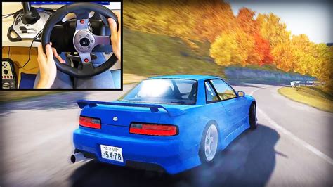 Silvia S Touge Drifting On Usui Pass With Steering Wheel Assetto