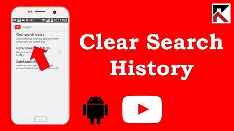 How To Clear Search History On YouTube Android YouTube