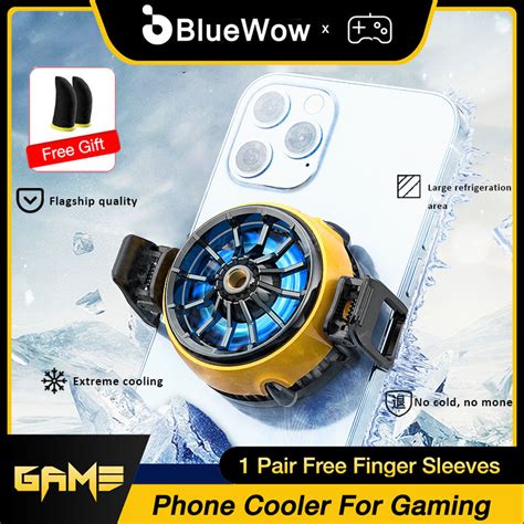 Bluewow Phone Gaming Cooler Portable Mobile Phone Radiator Cooling Fan
