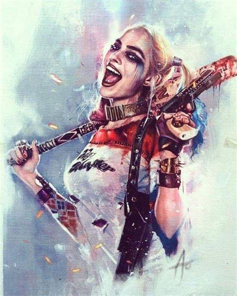 Suicide Squad Poster 5d Diy Diamond Painting Harley Quinn Diamond