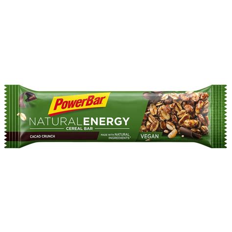 Box 24 Barrette Powerbar Natural Energy Cereals Cacao Crunch