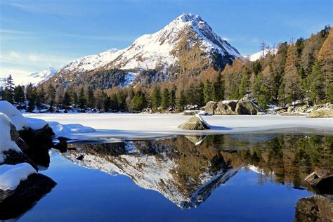 Lagh Da Saoseo Bergsee In Graubünden Schweiz Schöpfung