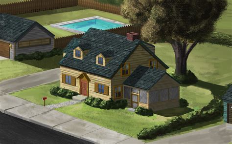 Artstation Peter Griffin House Spooner St