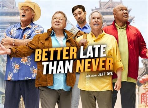 The official twitter handle for #betterlatethannever on @nbc. Better Late Than Never TV Show Air Dates & Track Episodes ...