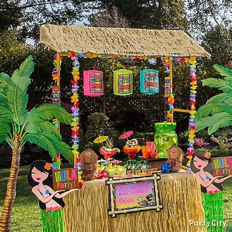Even if you aren't crafty, spending some time to make your place more festive will contribute to the success of. Luau Party Raffia Decorating Ideas | Party City | Luau ...