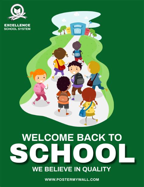 Copy Of Welcome Back To School Poster Flyer Design Ed Postermywall