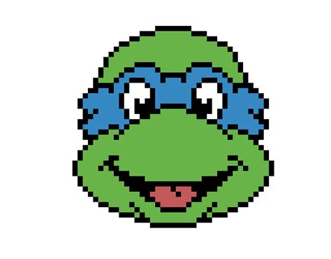 Leonardo Teenage Mutant Ninja Turtles Pixel Art
