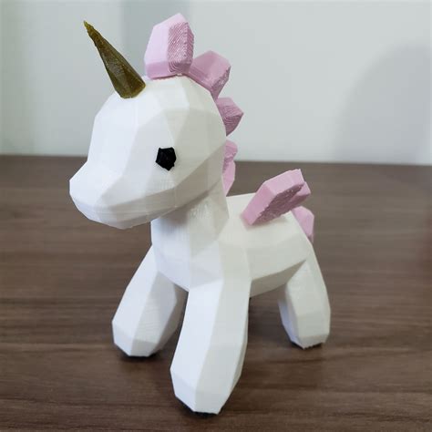 Free Stl File Unicorn Lowpoly・3d Printing Template To Download・cults