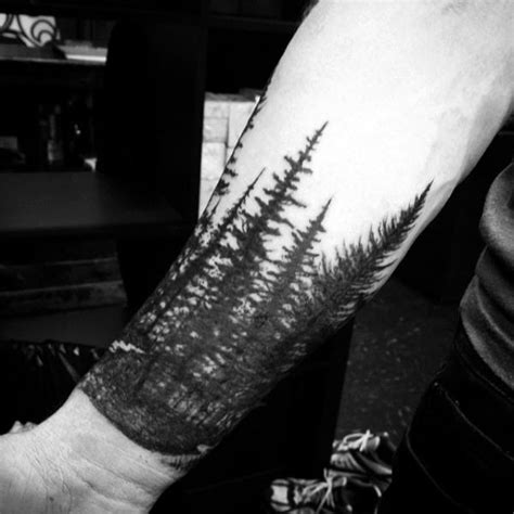 This budding cherry tree symbolizes reverence and understanding as well as beauty to many asian cultures as it symbolizes the beauty of the cycle of life. 70 Pine Tree Tattoo Ideas For Men - Wood In The Wilderness