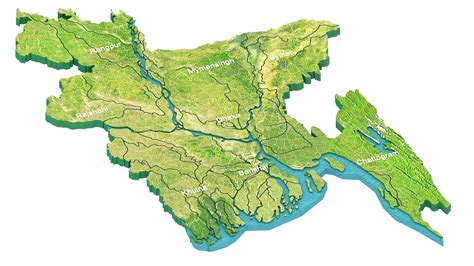 Bangladesh Map 3d Model 3d Model Cgtrader