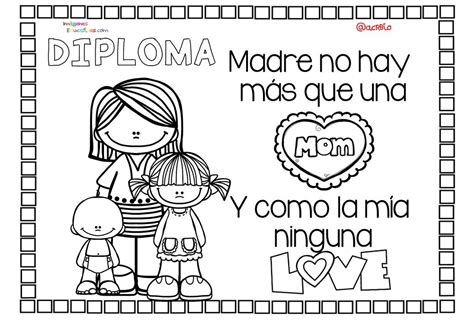 Diplomas Originales Para Colorear Del Día De Las Madres 10 De Mayo