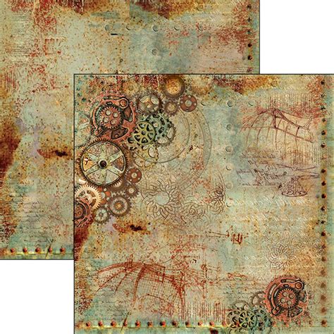Ciao Bella Scrapbook Paper Pad 12x12 In Codex Leonardo Etsy