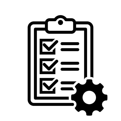 Technical Check List Vector Icon Checklist Clipboard Illustration Sign