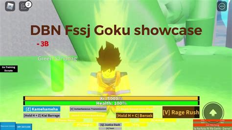 [fssj] False Super Saiyan Goku Showcase Dbn Dragon Ball N Beta Youtube