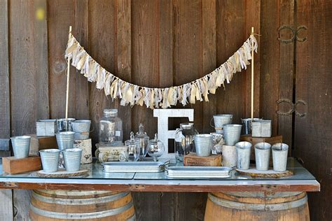 Rustic Wedding Candy Buffet Wedding Candy Table Candy