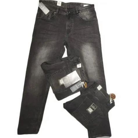 Regular Fit Mens Plain Black Denim Jeans Waist Size 32 At Rs 750piece In New Delhi