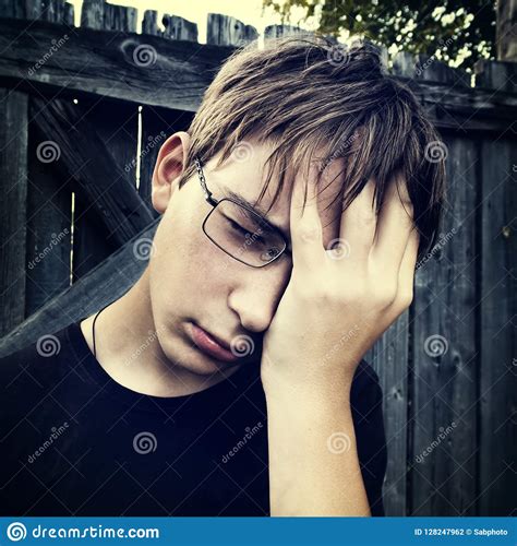 Sad Teenager outdoor stock photo. Image of fail, teenager ...