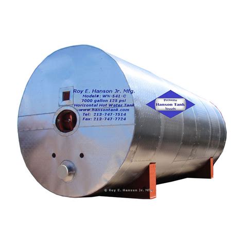Wn541c 7000 Gallon Hot Water Tanks Hanson Tank Asme Code Pressure