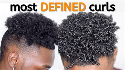 How To Curly Hair Tutorial For Black Men Super Defined Youtube