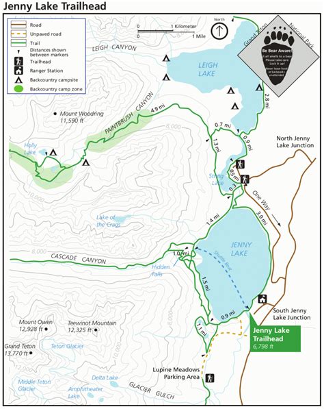 Printable Map Of Grand Teton National Park Printable Maps