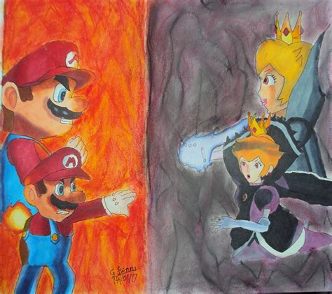 Mario Vs Shadow Queen By Naruto Kurama789 On Deviantart