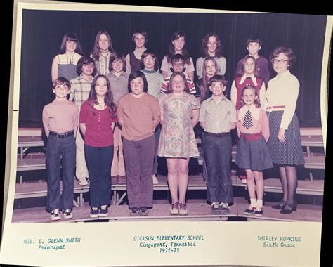 Dickson Elementary School Kingsport Tennessee Classes 1973 Grade