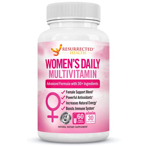Multivitamin For Women With Biotin Folic Acid B12 Calcium