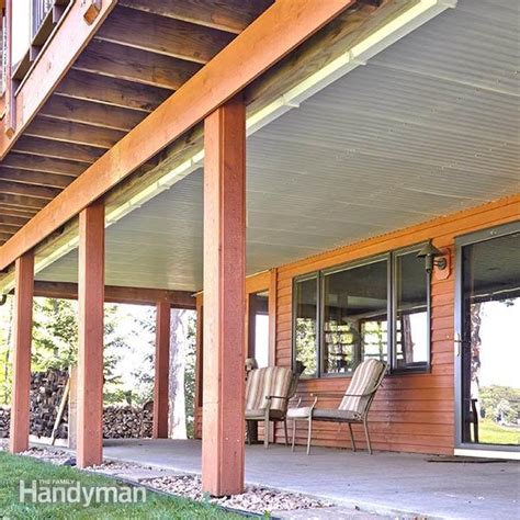 Once you find the product that meets all of your criteria, look at the price per square foot to find one that offers the best quality and value for the dollar without busting your budget. Under-Deck Roof | The Family Handyman