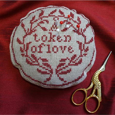 Cross Stitch Guild Token Of Love Pin Cushion Kit Sewingstreet