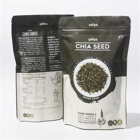 Chia seeds are a leading superfood packed with nutrients. Organic Black Chia Seed 250 gr Premium Biji Chiaseed Original Safiya Food | Shopee Indonesia
