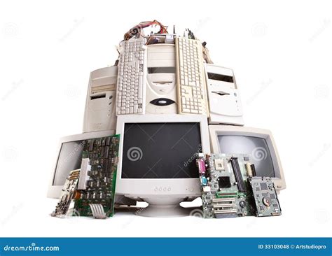 Stack Of Old Computer Stock Photo Image Of Computer 33103048
